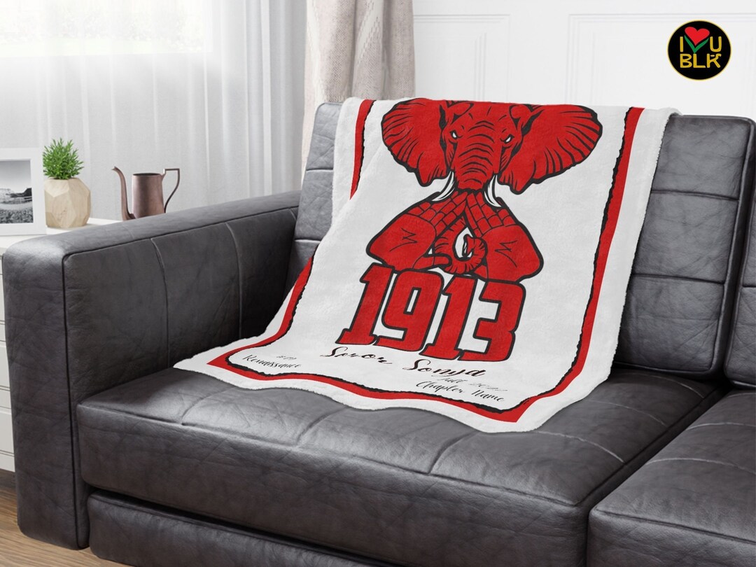 Custom Delta Blanket Customizable DST Blanket Delta Sorority Blanket Plush Fleece Throw Theta