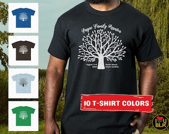 Camisa feita sob encomenda da reunião de família | Grupo familiar camisetas de <br> Entrega Rápida? férias anuais do Cookout Camiseta | Camisetas personalizadas da família negra afro-americana
