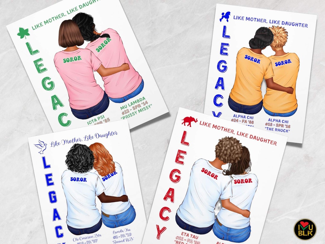 D9 Sorority Gifts Divine Nine Legacy Art Print AKA Delta Zphib Sgrho