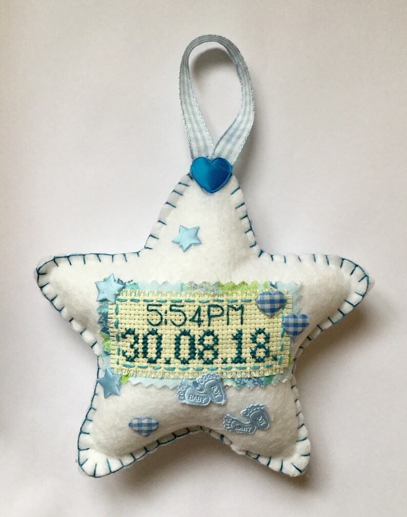 New baby gift custom made hand embroidered gift name and Etsy