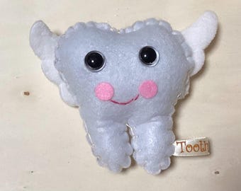New! Tooth fairy pillow  tooth pillow First lost tooth gift Tooth fairy gift. Personalised tooth fairy pillow