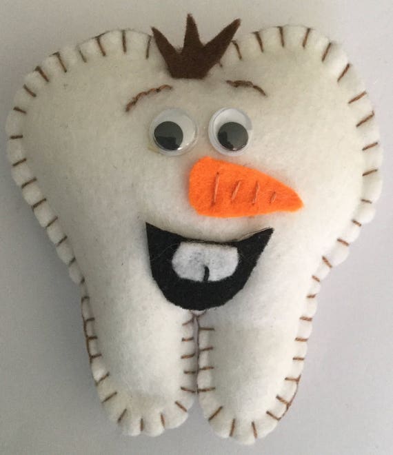 Tooth Fairy Pillow Olaf Inspired Tooth Fairy Pillow White Etsy