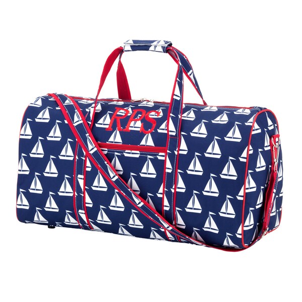 Sailboat Duffel Bag | Embroidered Duffel Bag | Boys Duffel Bag | Birthday Gift | Baby Shower Gift | Gift for Boys or Girls | Mens Bag