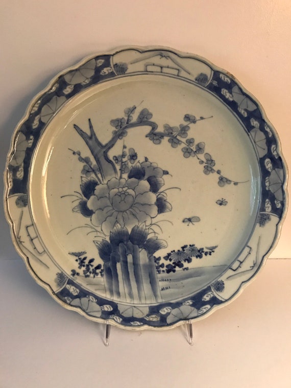 Vintage BLUE WILLOW Divided Relish Dish William Alsager Adderly 1929-1947