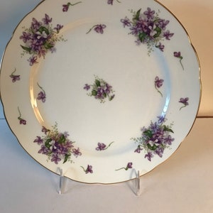 Rossetti Spring Violets Occupied Japan 12&quot; Chop Plate or Round Platter 1945-1952