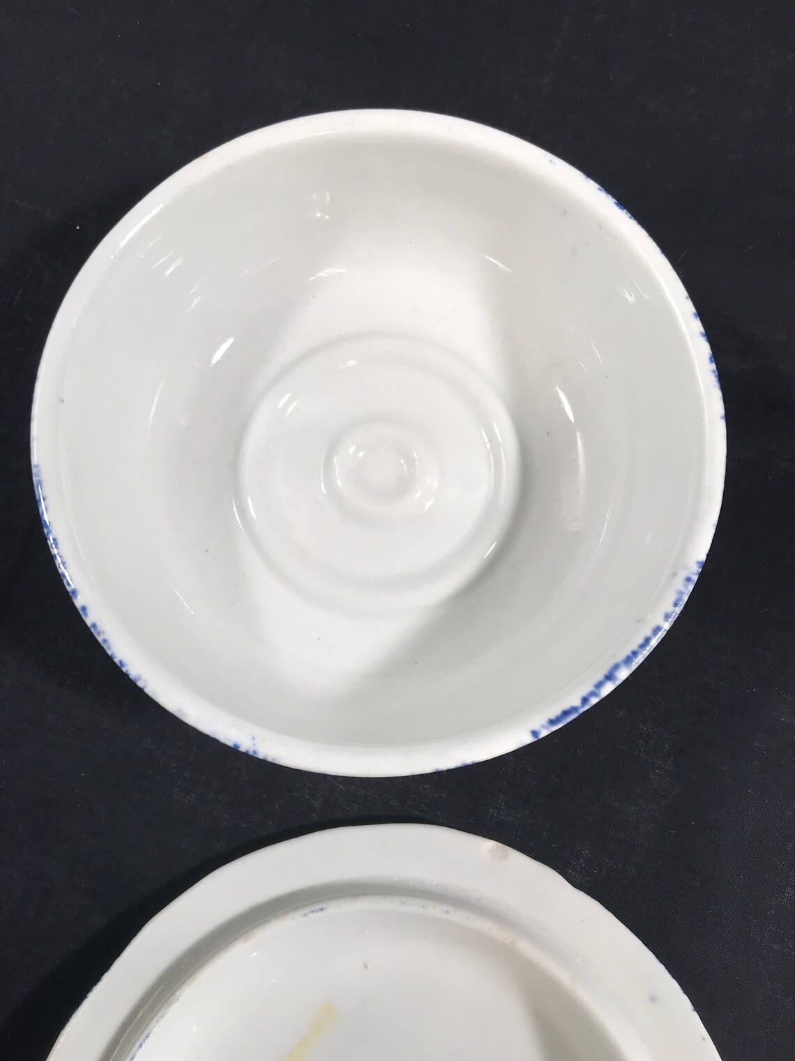 Vintage English Blue Willow Covered Dish Bowl Powder Soap Etsy