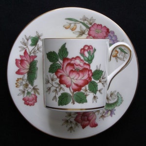 WEDGWOOD Bone China &quot;CHARNWOOD&quot; Demitasse Cup and Saucer