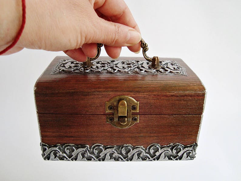 Wooden Chest Gift Box Jewelry Box Wood Jewelry Boxes Women Etsy