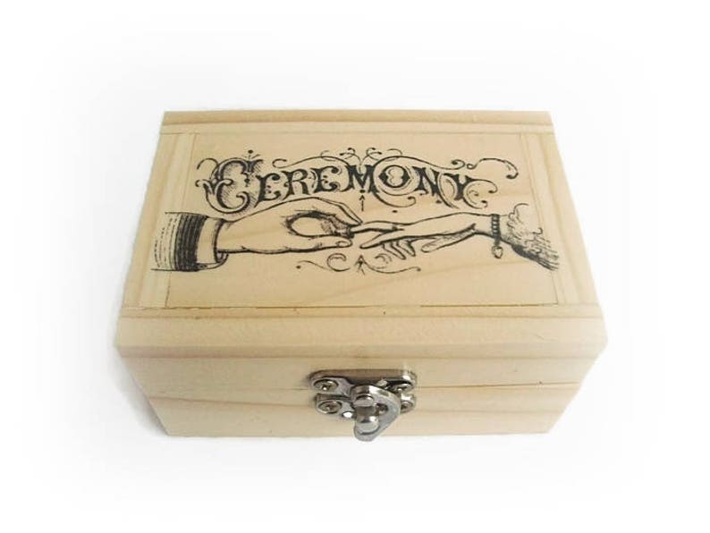 Wedding Ceremony Rings Box Ring Holder Custom Wedding Ring Etsy