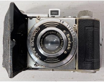 Vintage Kodak Retinette Camera Schneider Reomar Lens Compur Rapid