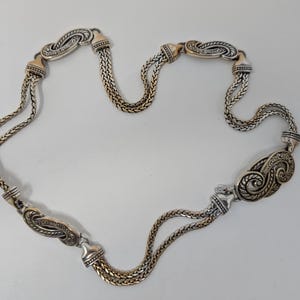 Brighton Silver Heart Chain Belt Size XL BRIGHTON INSPIRED HEART CHAIN BELT | eBay main image 3