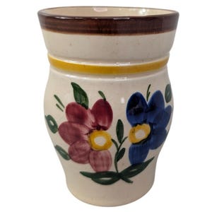 Vintage Goebel West Germany Well 107 Flower Vase Hand Painted Ceramic 4.5&quot; Tall