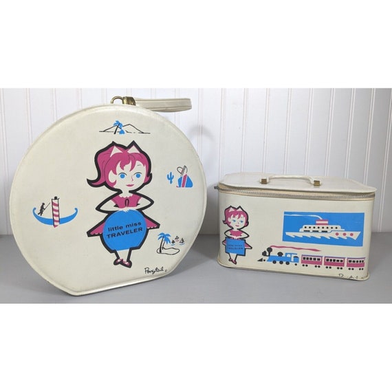 Little Miss Traveler MCM Girl's Two Vinyl Carry Ov