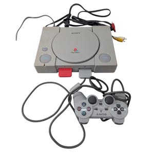 Vintage Sony PlayStation 1 SCPH-9001 Console Controller & Cords Tested Works