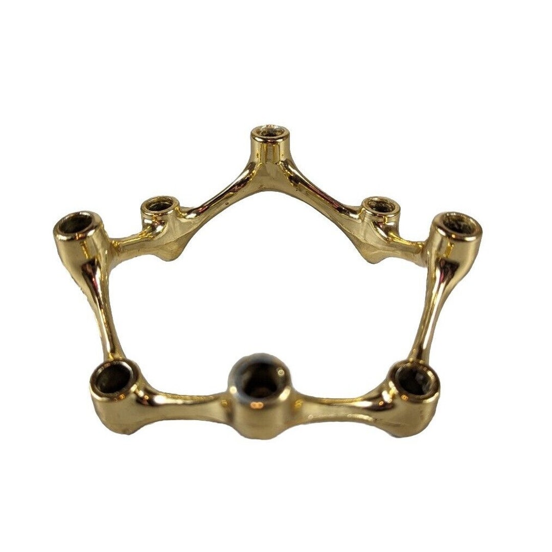Colonial Candle Co of Cape Cod 8 Candle Flower Taper Holder Gold - Etsy