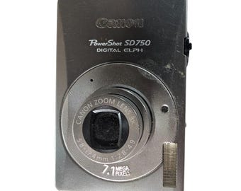 Canon PowerShot SD750 7.1 MP 3x Optical Zoom Compact Digital Camera Parts Only