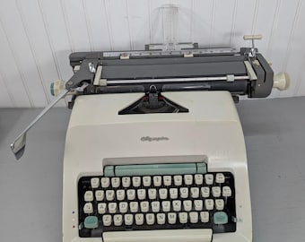 Vintage Olympia SG3 Manual Typewriter West Germany Wide Carriage Working
