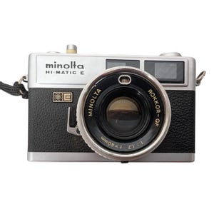 Minolta Hi-Matic E Rangefinder Film Camera Rokkor-QF 40mm F1.7 Photography Japan