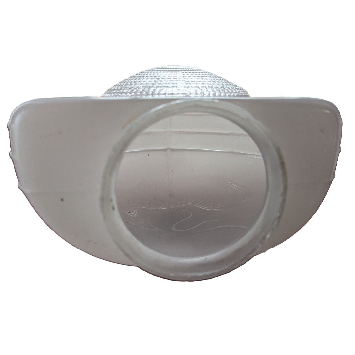 Vintage Porch Light Shade, Bathroom Light Cover, White and Clear Lamp ...