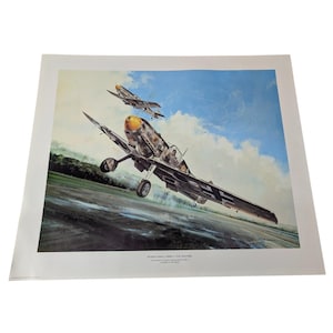 WWII Series 3 The Fighters J.B. Deneen Print Messerschmitt 109E German Air Force