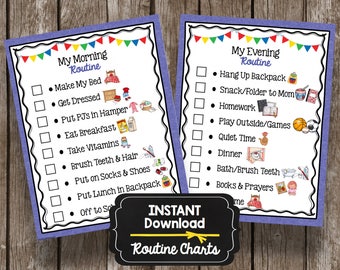 Charts for kids | Etsy