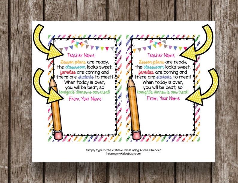 50% OFF SALE Back to School Teacher Gift - Teacher Appreciation Card ...