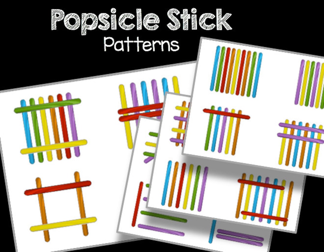 popsicle-stick-patterns-busy-bag-printable-pdf-instant-download-preschool-kindergarten-montessori-etsy