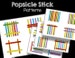 Popsicle Stick Patterns Busy Bag - Printable PDF - INSTANT DOWNLOAD - Preschool - Kindergarten - Montessori 