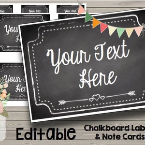 Wrapables Set of 36 Chalkboard Labels / Chalkboard Stickers with Chalk Marker for Organizing, Labeling, Gift Tags, Drink / Wine Markers, and Weddings
