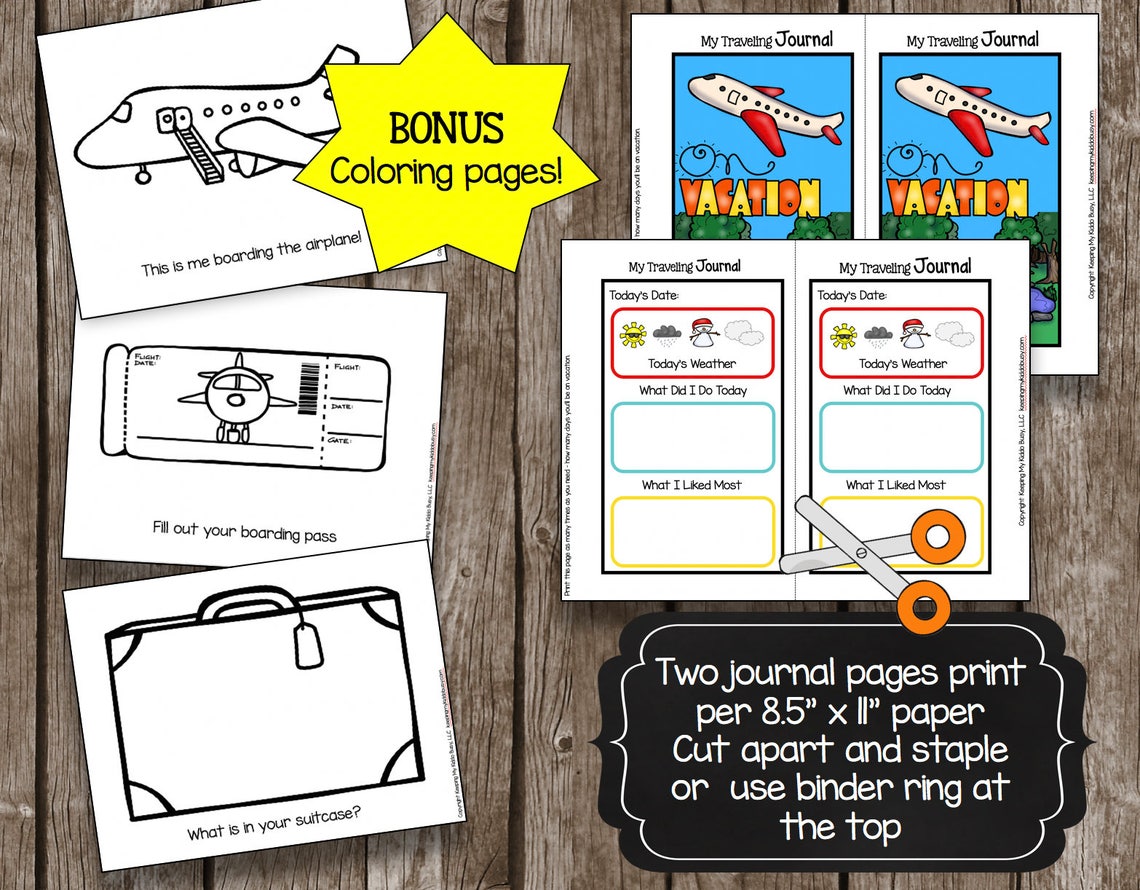 50 OFF SALE Airplane Travel Kit for Kids Airport Games Etsy