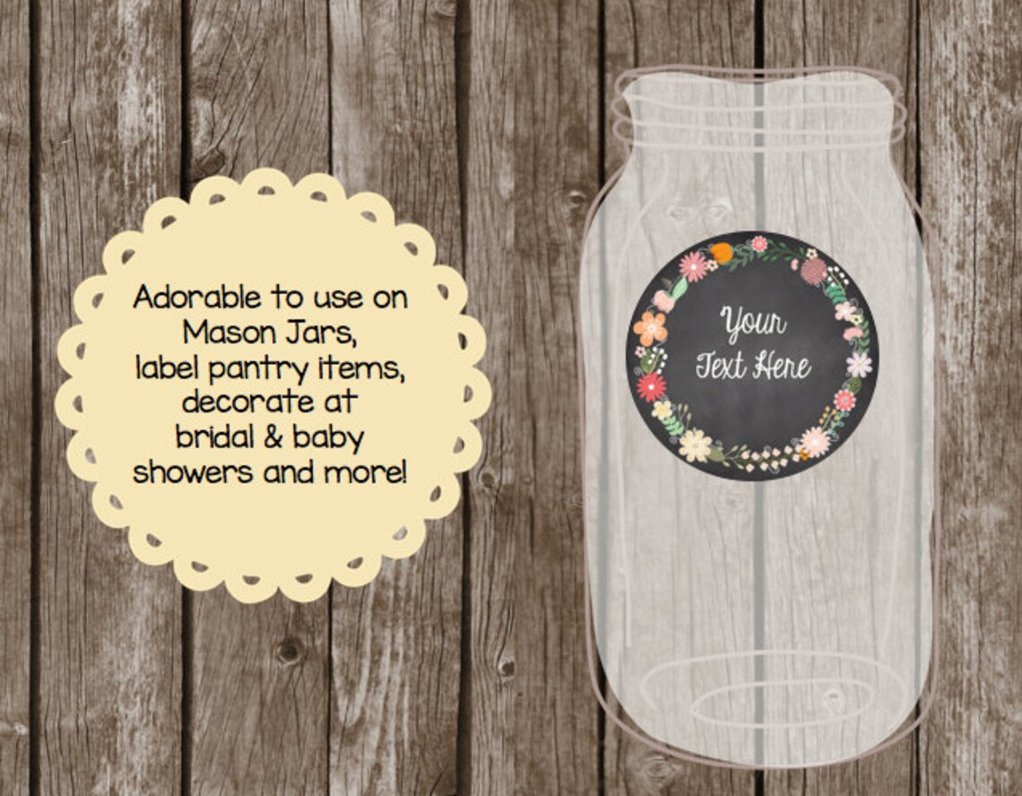 50% OFF SALE Round Chalkboard editable Labels Cards - Etsy