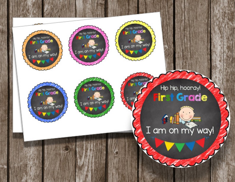 50 off sale kindergarten graduation tags favors cupcake etsy