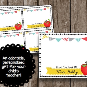50% KORTING VERKOOP Leraarwaardering - Gepersonaliseerde kaarten - Afdrukbaar - Kaart - Bewerkbaar - Instant Download - Cadeaukaarthouder