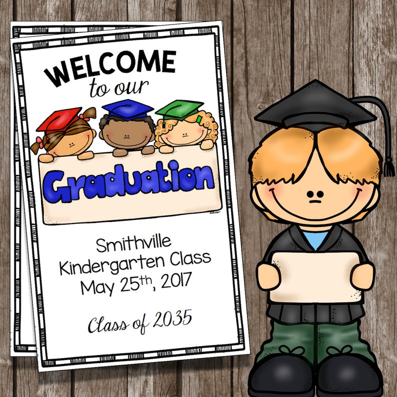 graduation-program-editable-kindergarten-preschool-etsy