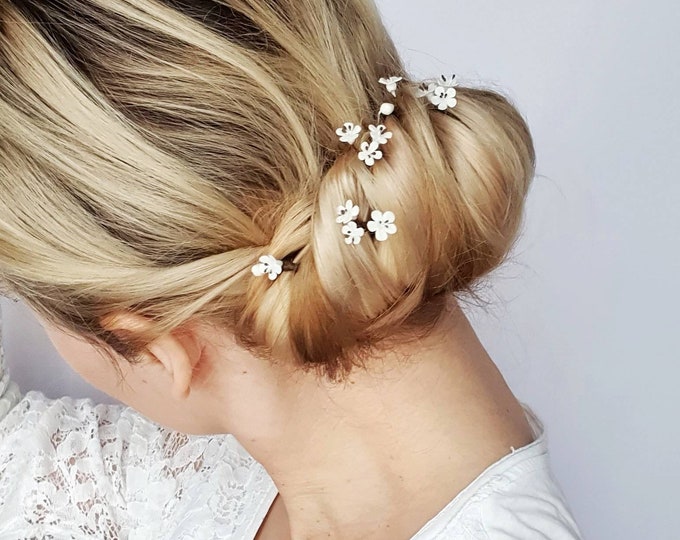 Small Hair Pins, Tiny Hair Pins, Small Flowers Hair Pins Etsy