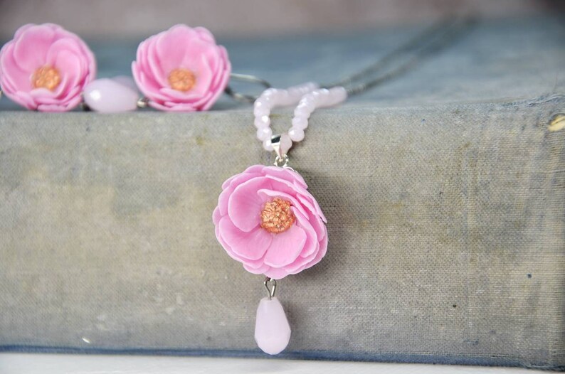Cherry blossom jewelry earrings,pendant