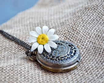 Daisy jewelry, daisy ring, white daisy flower