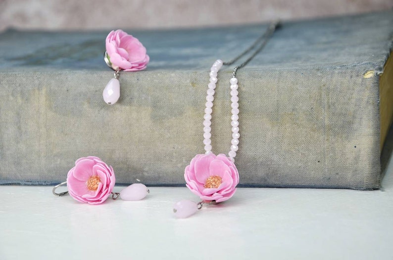 Cherry blossom jewelry earrings,pendant