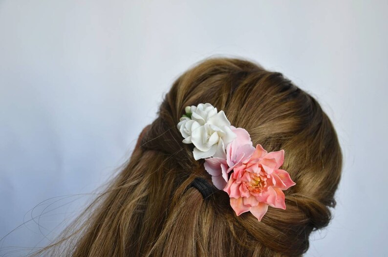 Floral hair comb image 2