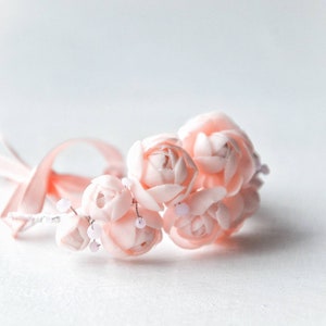 Light pink bridal bracelet image 5