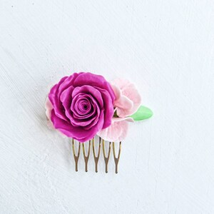 Rose hair comb