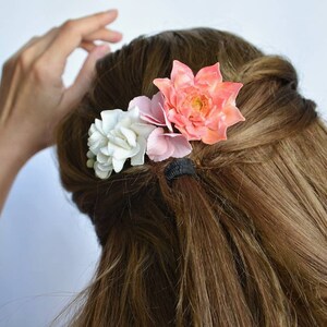 Floral hair comb image 7