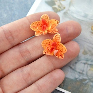 Brighten Your Day with These Small Orange Flower Studs