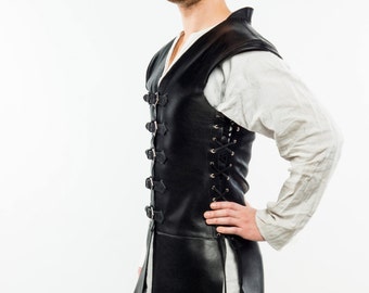 leather doublet "Corsar";LARP;Cosplay;leather