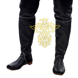 High Boots ; Pirate shoes ; LARP : shoes ; musketeer