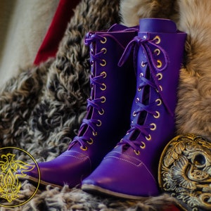 Stranger boots Purple color