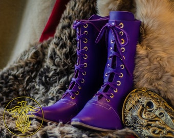 Stranger boots Purple color