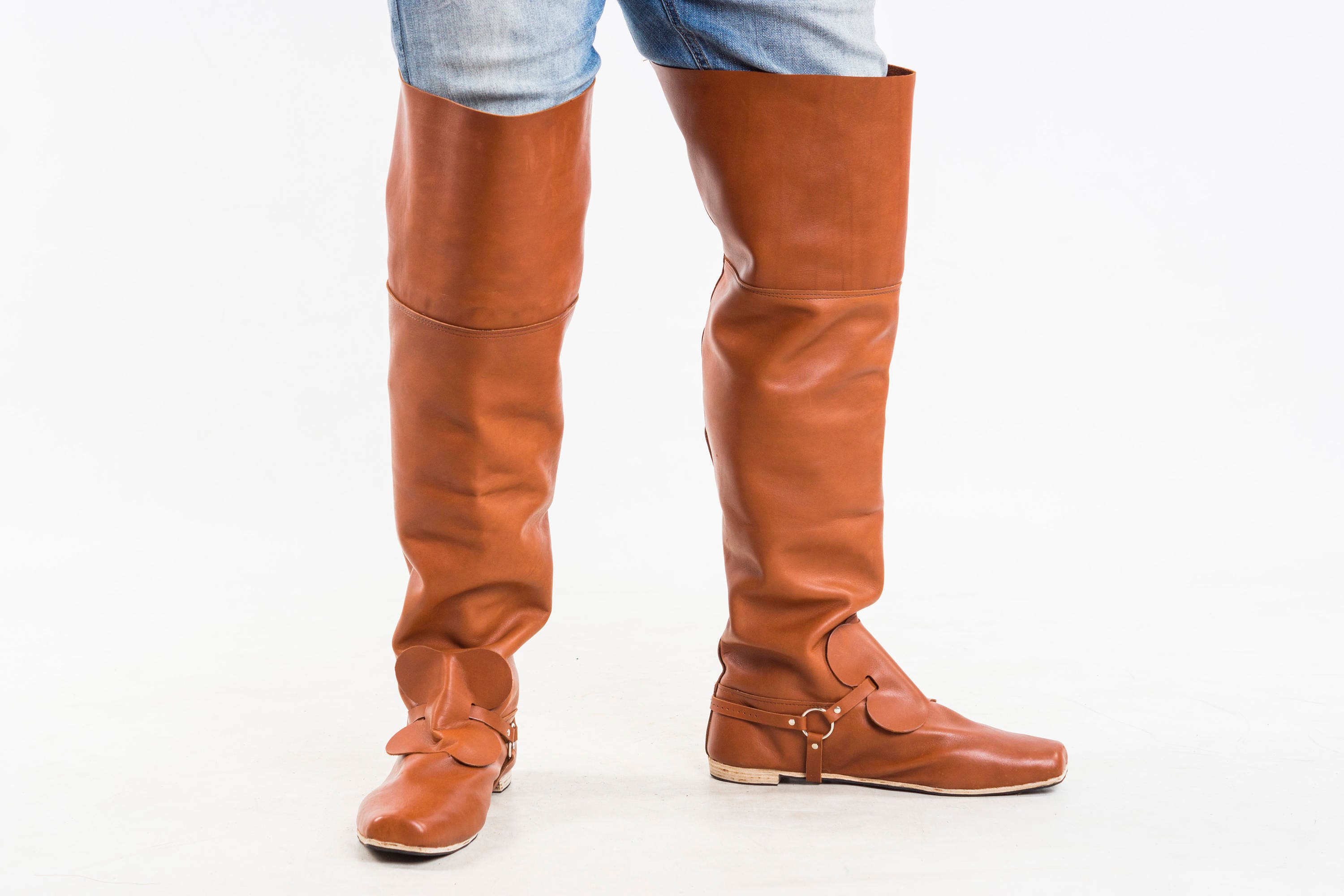 High Boots With Improvements Pirate Shoes LARP Shoes Etsy