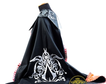 Embroidered Cosplay Cloak: Modernized Design