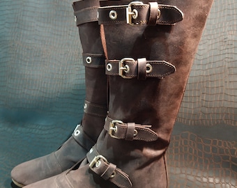 Stranger buckled boots